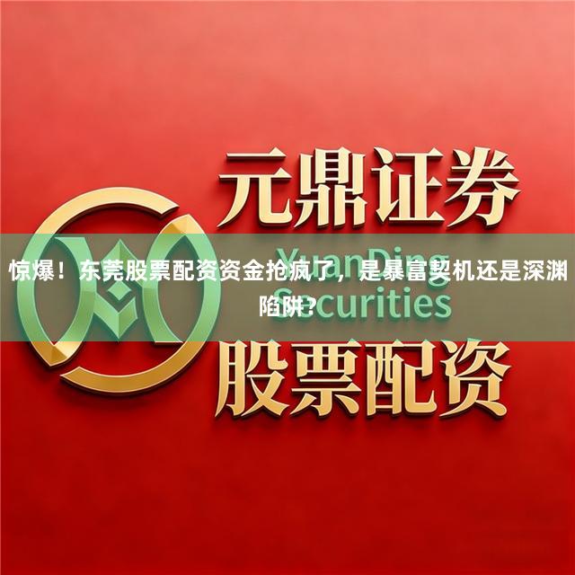 惊爆！东莞股票配资资金抢疯了，是暴富契机还是深渊陷阱？