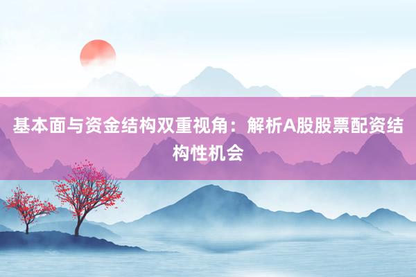 基本面与资金结构双重视角：解析A股股票配资结构性机会