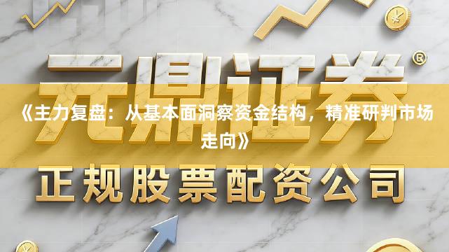 《主力复盘：从基本面洞察资金结构，精准研判市场走向》