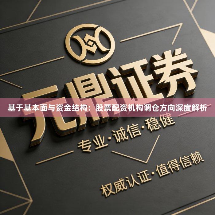 基于基本面与资金结构：股票配资机构调仓方向深度解析